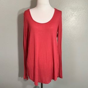 Full tilt dark red long sleeve top